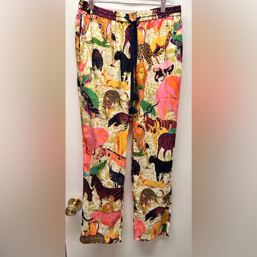 J Crew Ratti Safari Print Pant Size 8